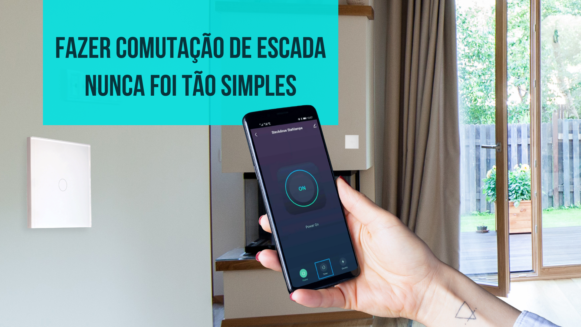 Passo-a-passo para fazer comutação de escada com interruptores inteligentes de luz Smartify