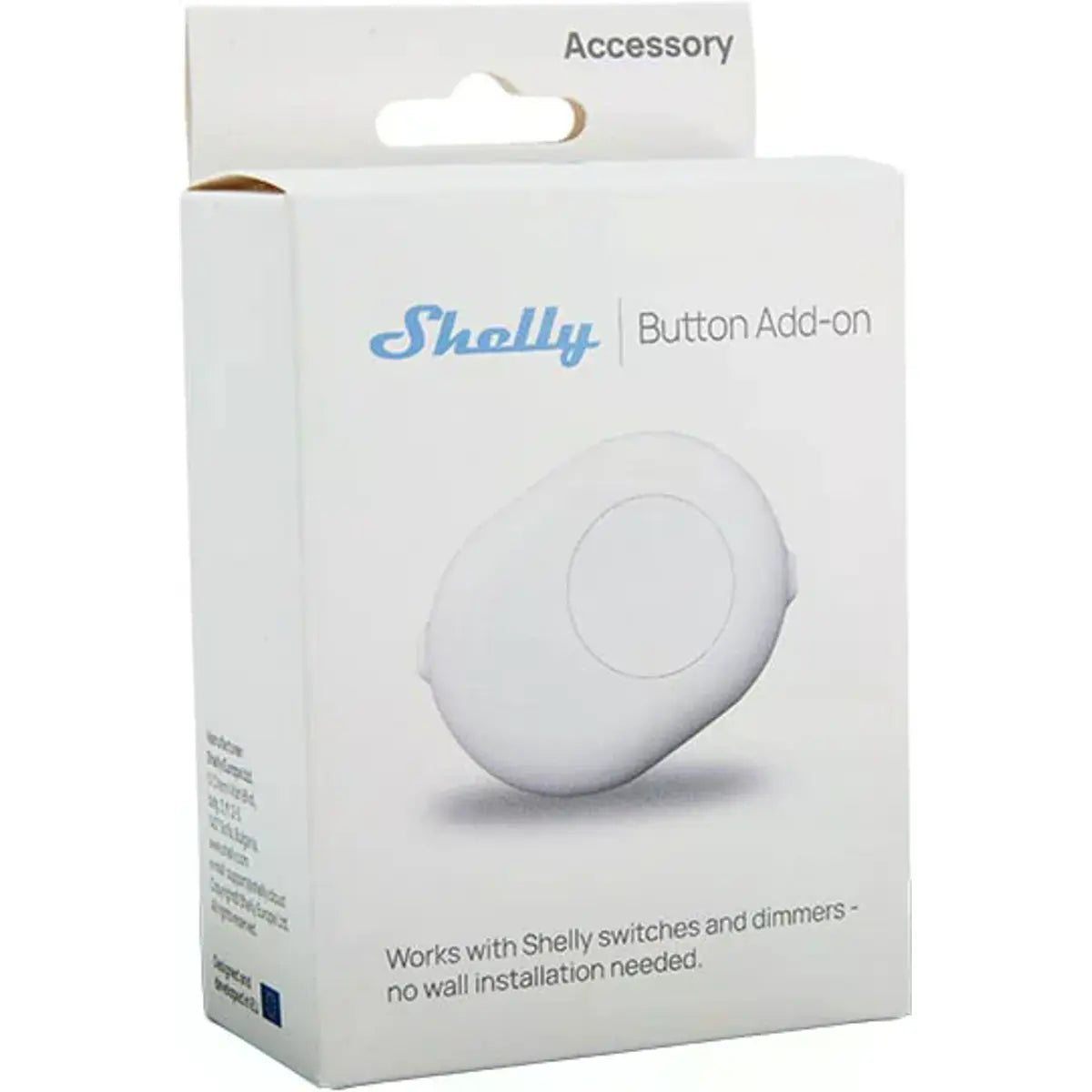 Shelly Button Add-On White - Caixa Interruptor Passagem - Imagem 3