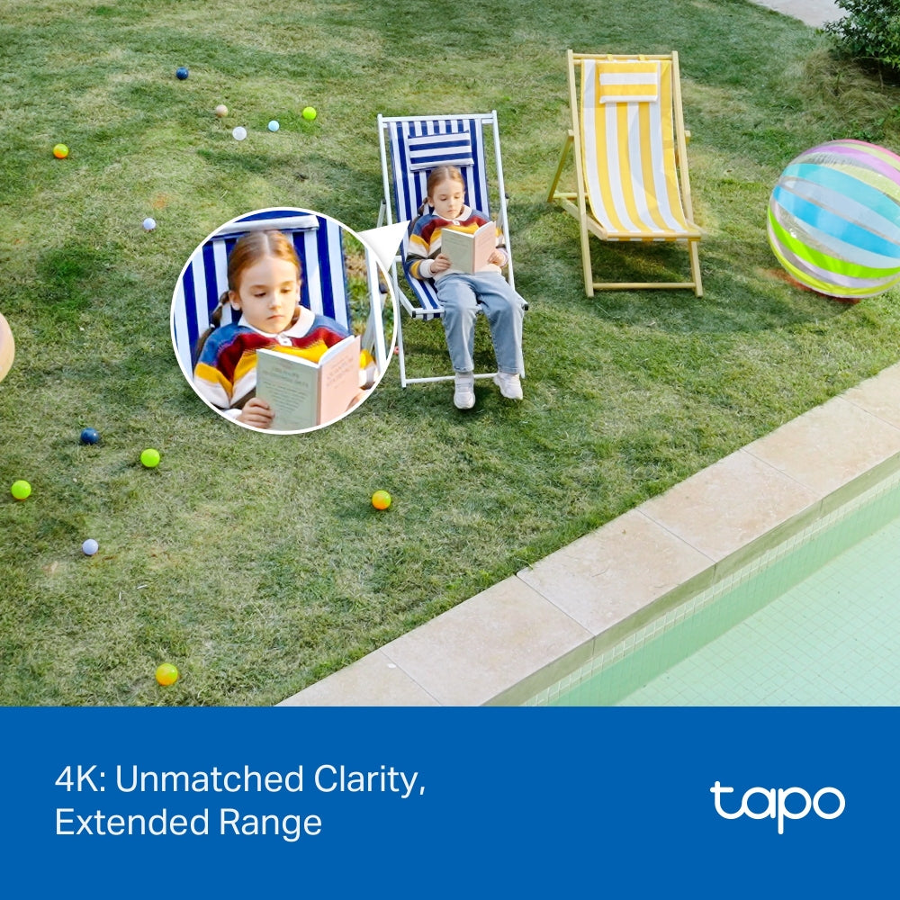 TP-Link Tapo TC46 - Camara IP WiFi Pan/Tilt 8MP 4K IP66
