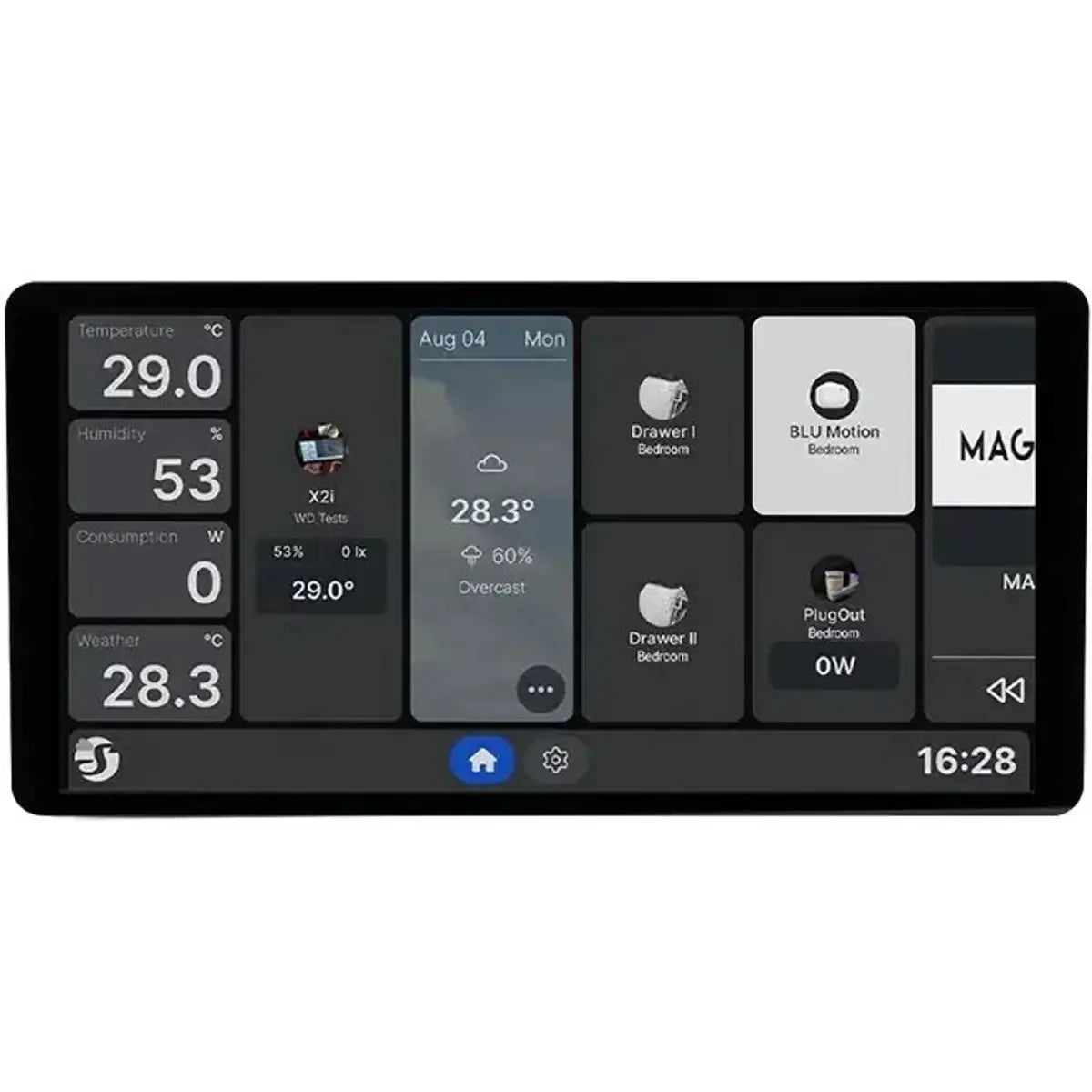 Shelly Wall Display X2i Black - Panel de Control 6.95 WiFi 6 - Imagen 2