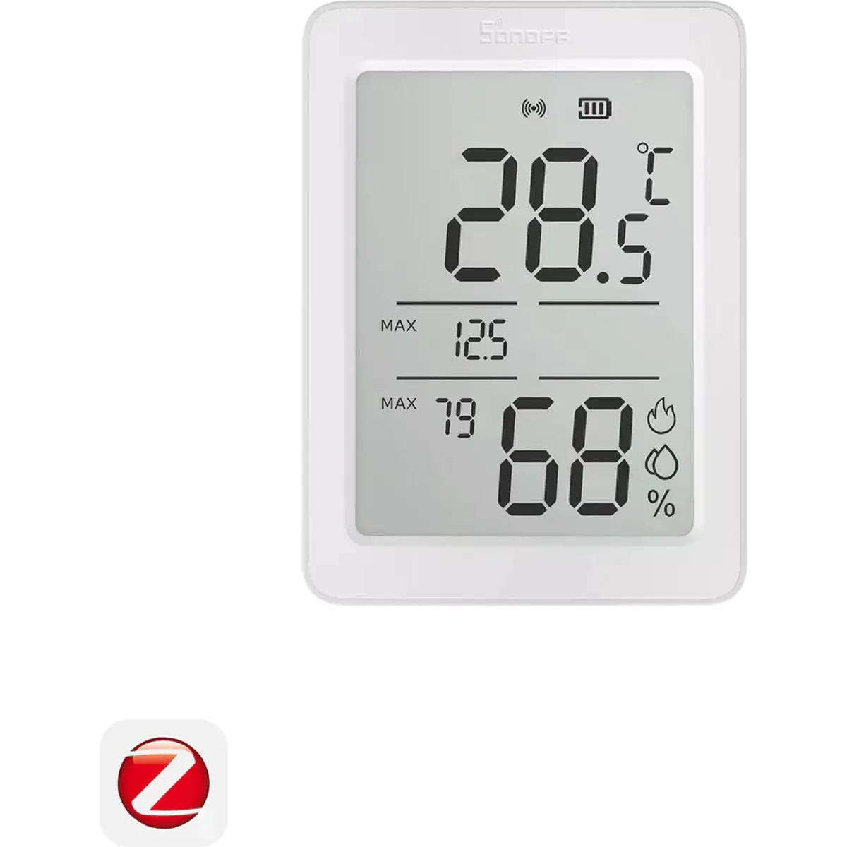 Sonoff SNZB-02DR2 AirGuard TH - ecrã LCD