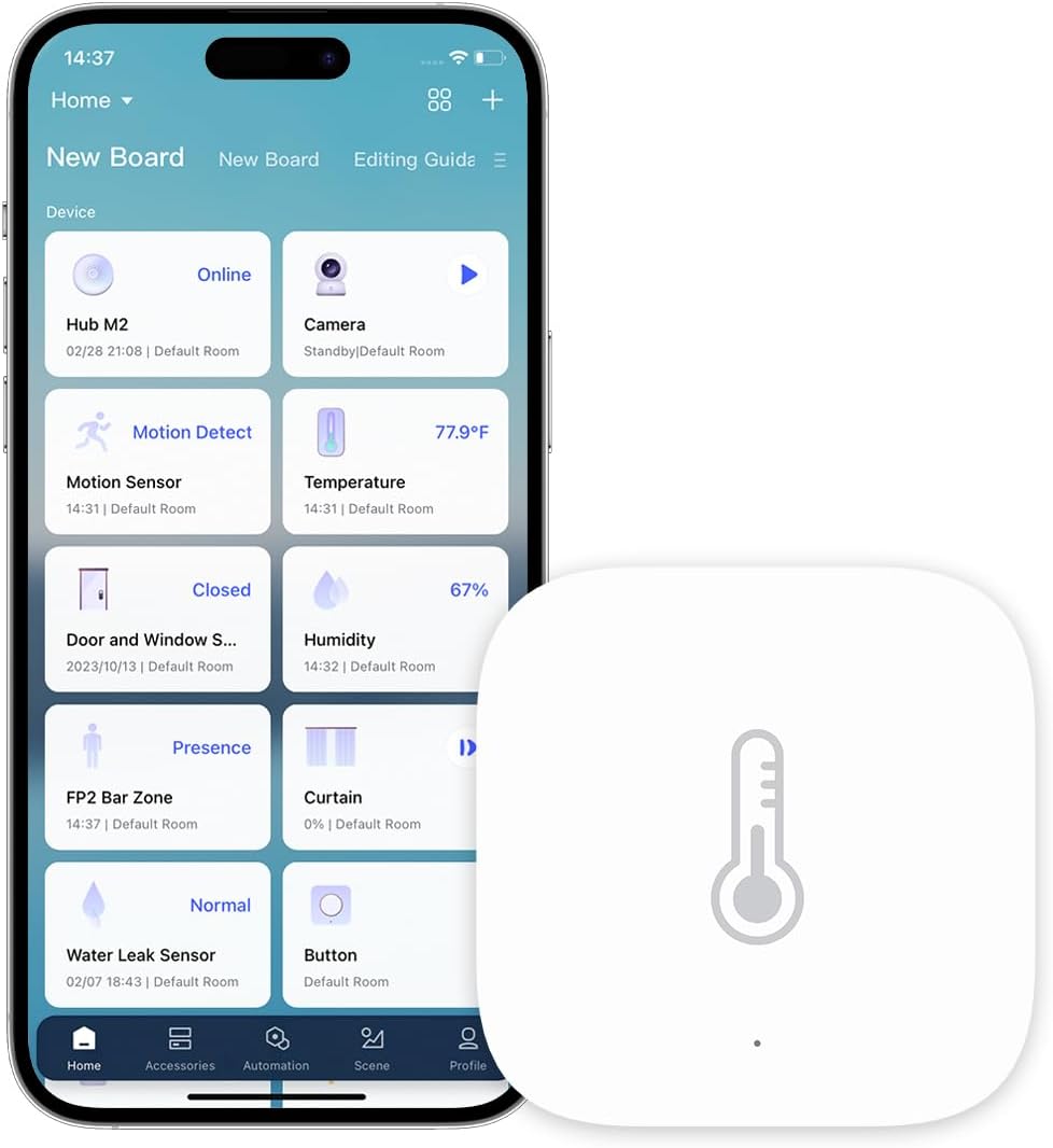 Nedis Sensor Temperatura e Humidade Zigbee 3.0 - ZBSC10WT