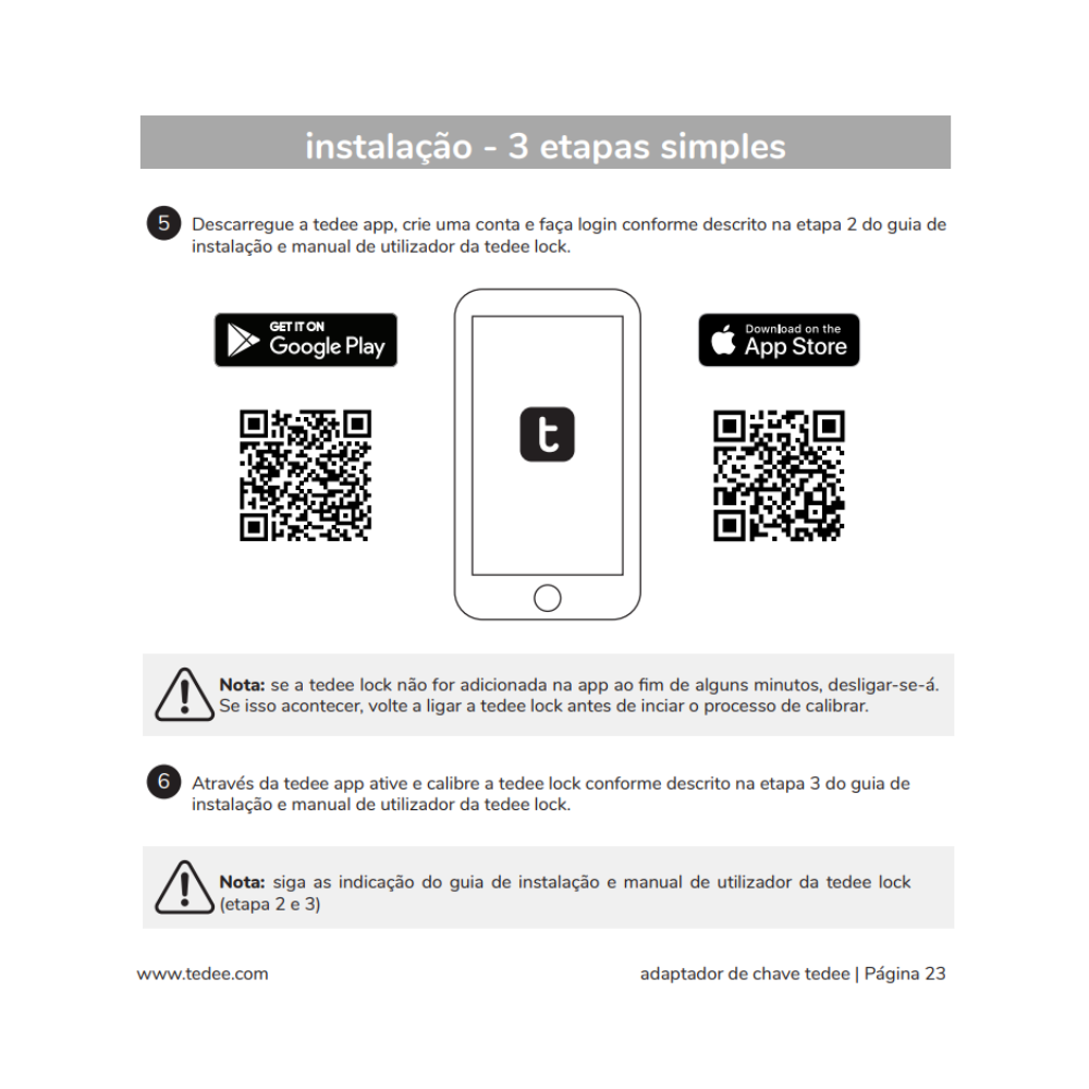 O adaptador Tedee é compatível com diversos cilindros europeus, permitindo instalar uma fechadura inteligente sem trocar todo o cilindro. Com ele, é possível modernizar o sistema de fecho e ainda utilizar as chaves tradicionais quando necessário.
