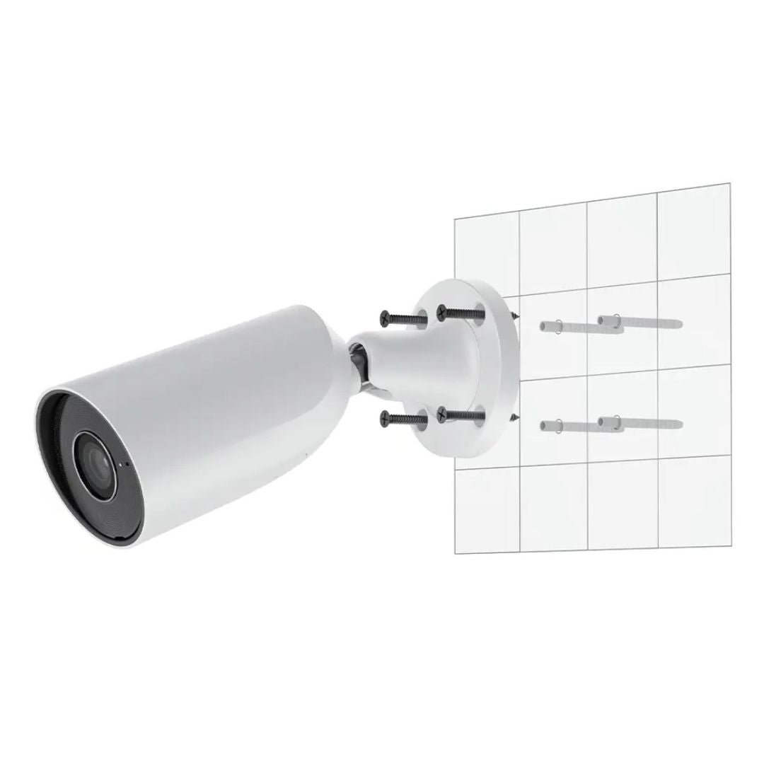 Câmara IP PoE Bullet 5MP Ajax com IR 35m, Inteligência Artificial ,para exterior, com captura de imagem e sistema automático de detecção de intrusão e roubo SADIR.