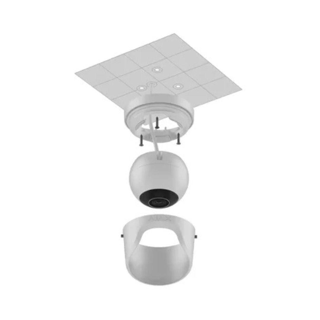 Aajax Câmara IP Turret 5MP com lente 2.8mm, com captura de imagem e sistema automático de detecção de intrusão e roubo SADIR.