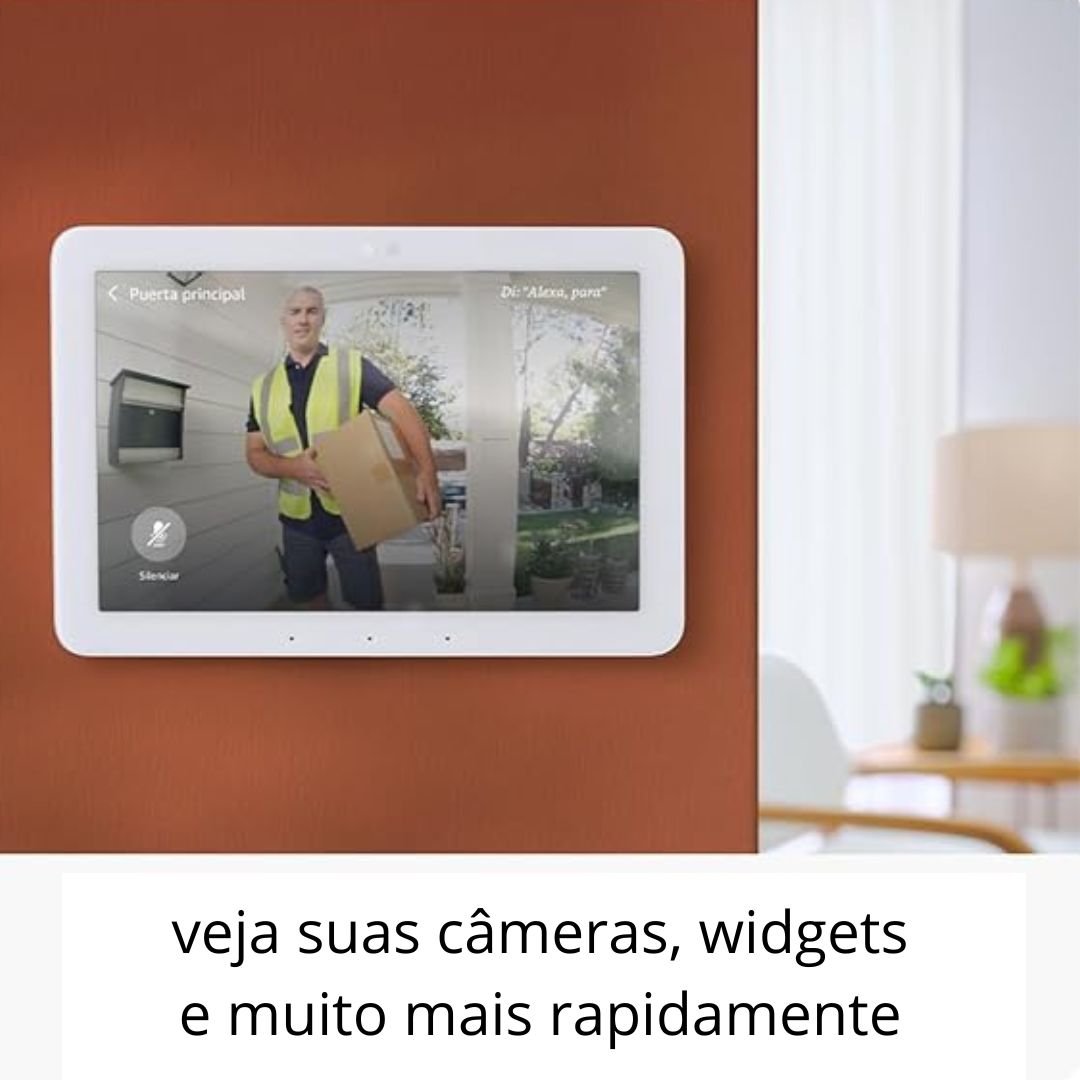 O Echo Hub é um painel Alexa revolucionário, concebido para simplificar a gestão dos dispositivos da tua casa digital.