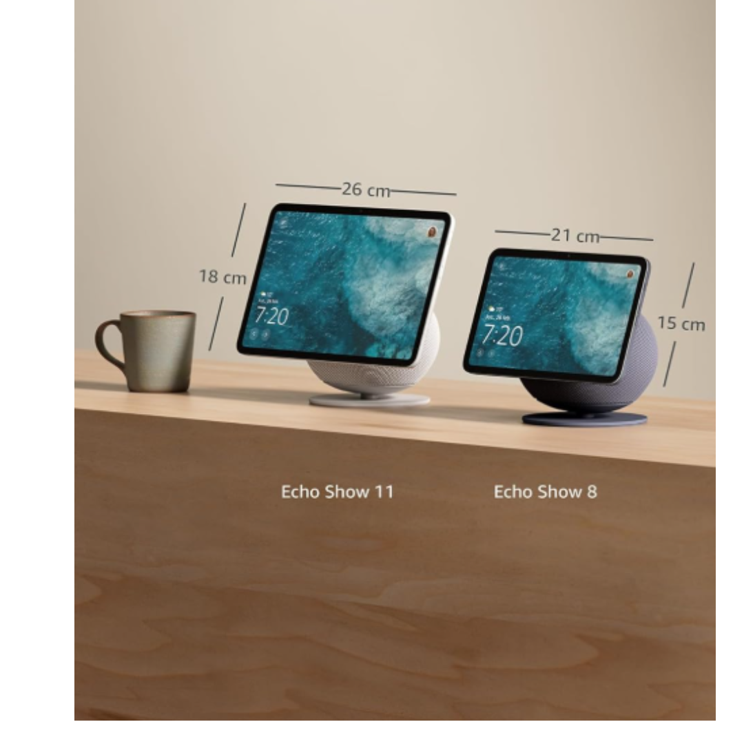 O Amazon Echo Show 11 é um assistente virtual inteligente com tela tátil Full HD de 11" e cores vibrantes, oferecendo mais área de visualização para conteúdos, receitas, calendários e listas de compras. Equipado com chip AZ3 Pro para desempenho superior e tecnologia Omnisense, permite otimizar o ambiente, controlar dispositivos domésticos inteligentes, ativar rotinas personalizadas e realizar videoconferências com qualidade excepcional.