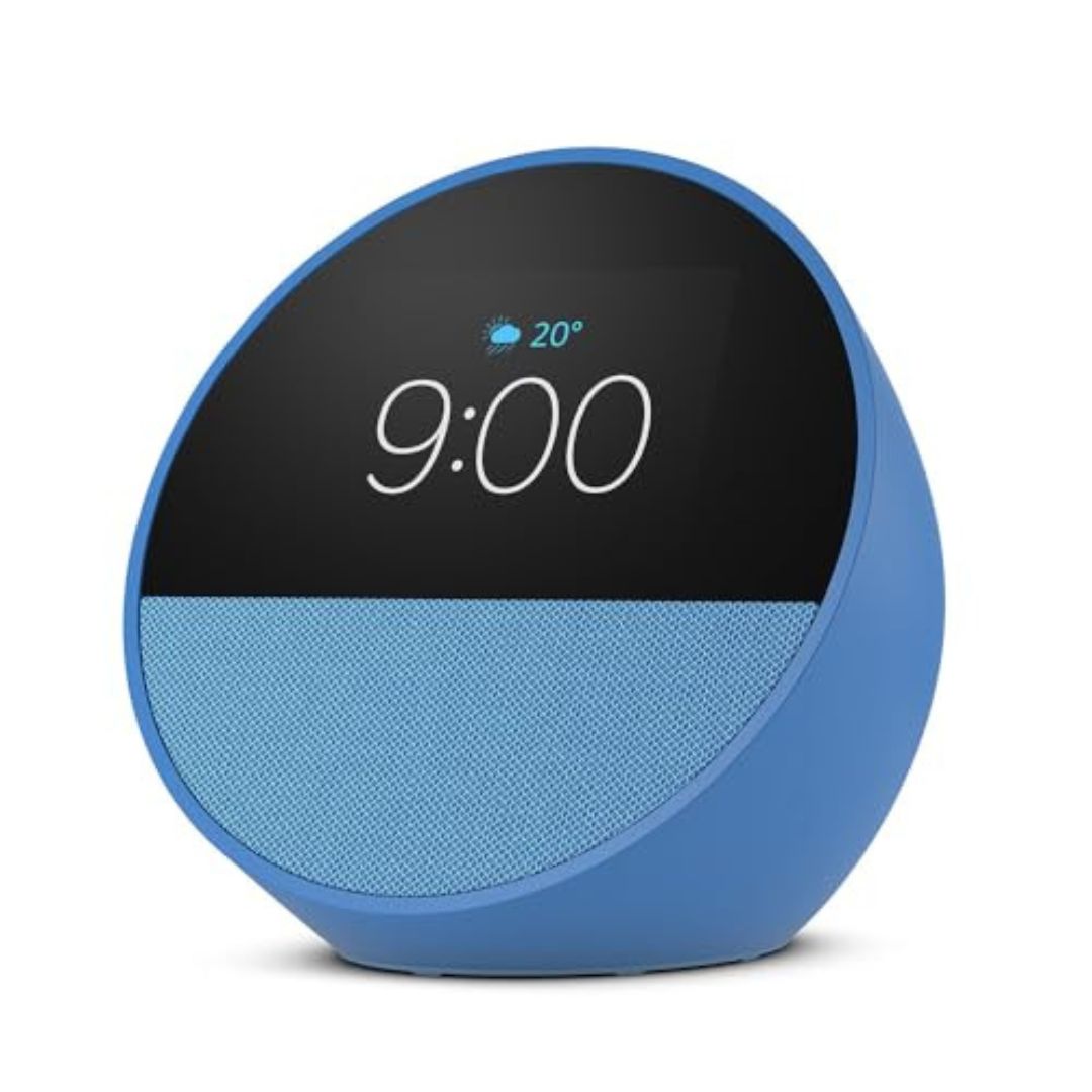 O Echo Spot é um despertador inteligente com Alexa e som de alta qualidade. Ideal para música e controle de dispositivos inteligentes. Compra já em Smartify.pt.