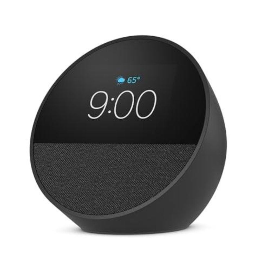 O Echo Spot é um despertador inteligente com Alexa e som de alta qualidade. Ideal para música e controle de dispositivos inteligentes. Compra já em Smartify.pt.