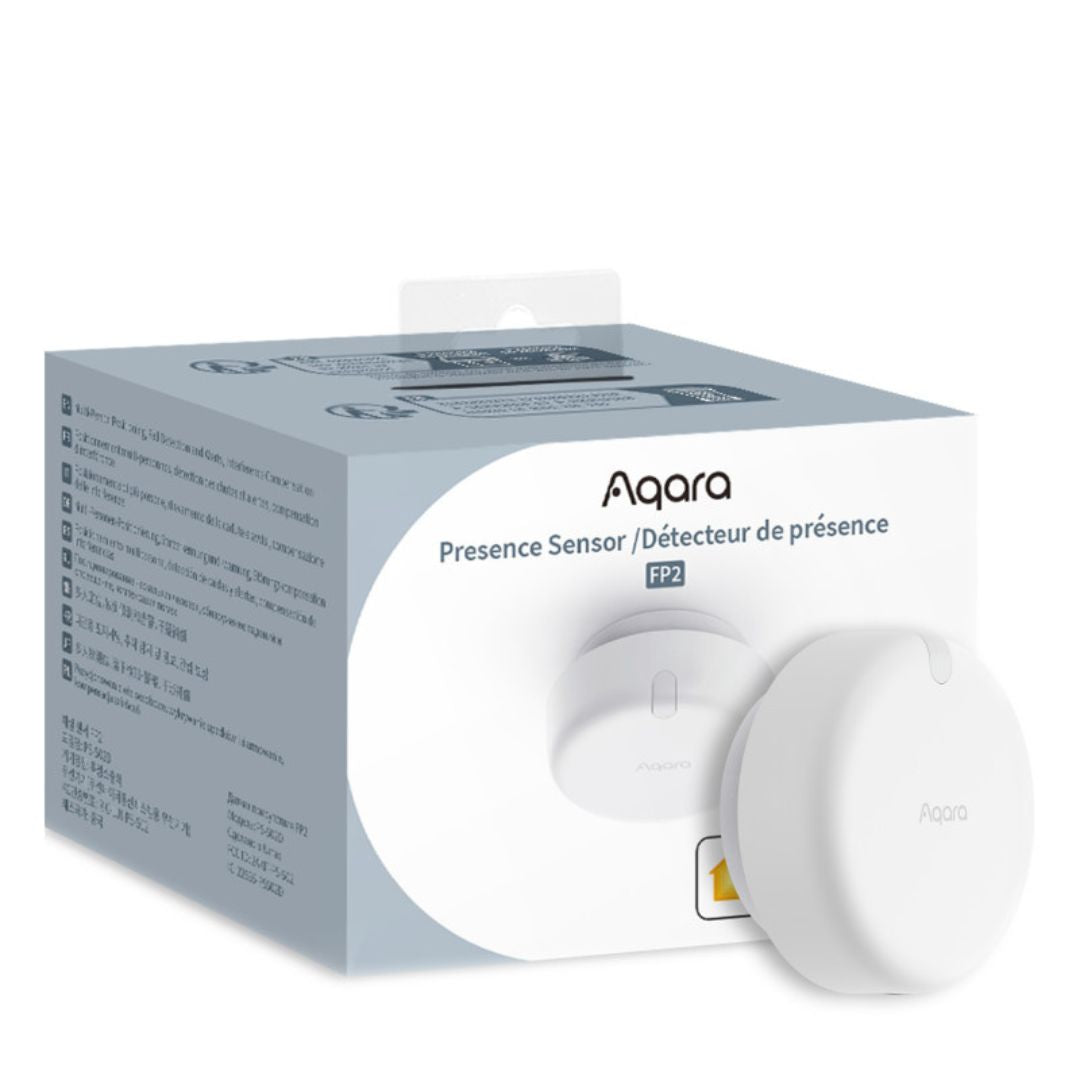 O Sensor de Presença FP2 da Aqara, com radar de ondas milimétricas, oferece automação inteligente e detecção precisa em ambientes domésticos.