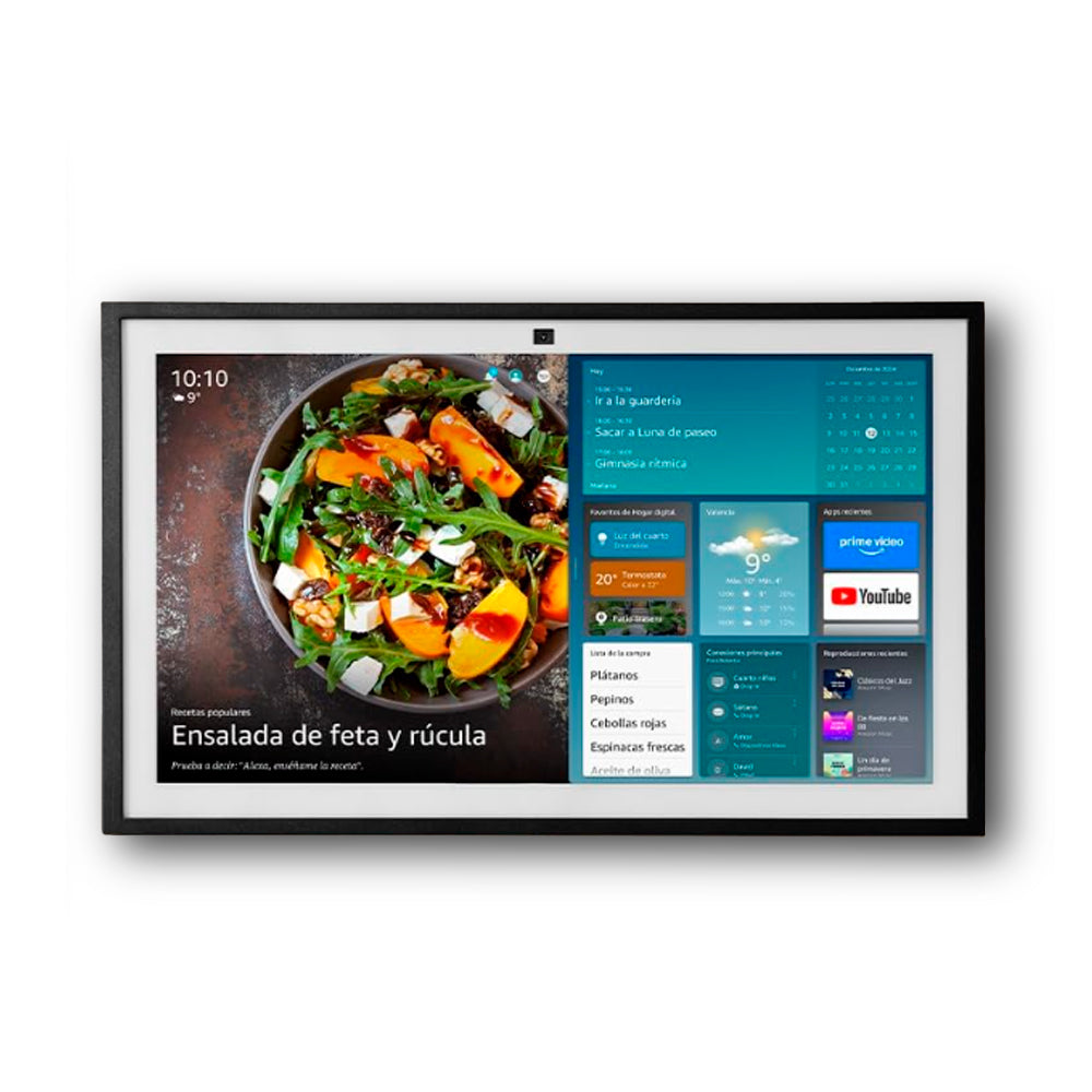 O Amazon Echo Show 21 é um assistente inteligente com tela grande, controle por voz, conectividade avançada e funções para casa inteligente e videochamadas.