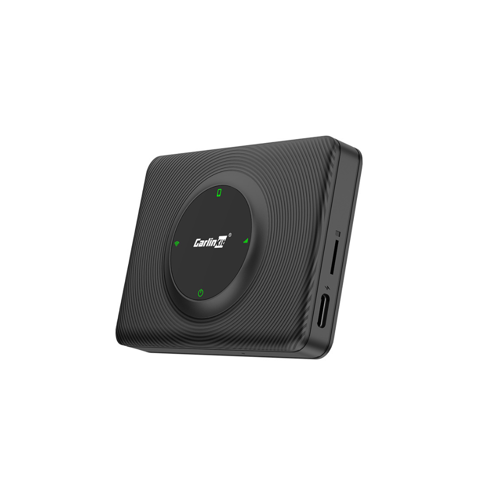 Atualize o sistema do seu Tesla com o Carlinkt CPC200-T2C, um adaptador sem fios que adiciona CarPlay e Android Auto ao seu veículo. Com ele, pode ouvir música, fazer chamadas e utilizar comandos de voz com Siri ou Google Assistant, sem necessidade de cabos.