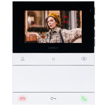 O Comelit PL6721 com Altavoz é um videoporteiro interior moderno da série People, desenvolvido para sistemas Simplebus 2, combinando design elegante, utilização intuitiva e comunicação mãos-livres. Equipado com ecrã TFT a cores de 4.3", permite visualizar visitantes com excelente nitidez e gerir acessos de forma cómoda e segura.