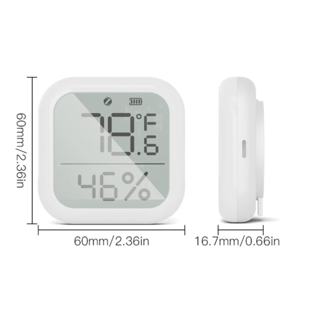 Moes Sensor de temperatura e humidade com ecrã Smart Zigbee