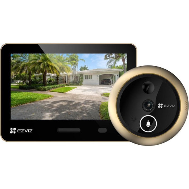 EZVIZ EP4 Gold - Olho Mágico Digital 4K com ecrã tátil 5.5 polegadas