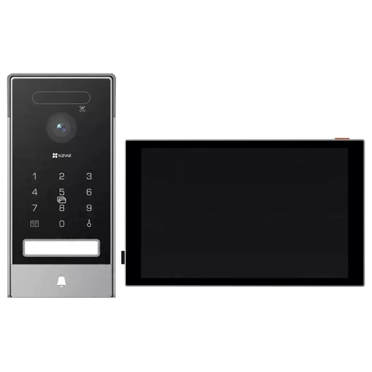 O EZVIZ HP7 Pro é um sistema de videoporteiro inteligente de última geração que combina imagem 4K Ultra HD, reconhecimento biométrico avançado e um ecrã tátil de 8” que funciona como centro de controlo doméstico. Desenvolvido para moradias modernas, permite acessos seguros, sem contacto e totalmente personalizáveis.