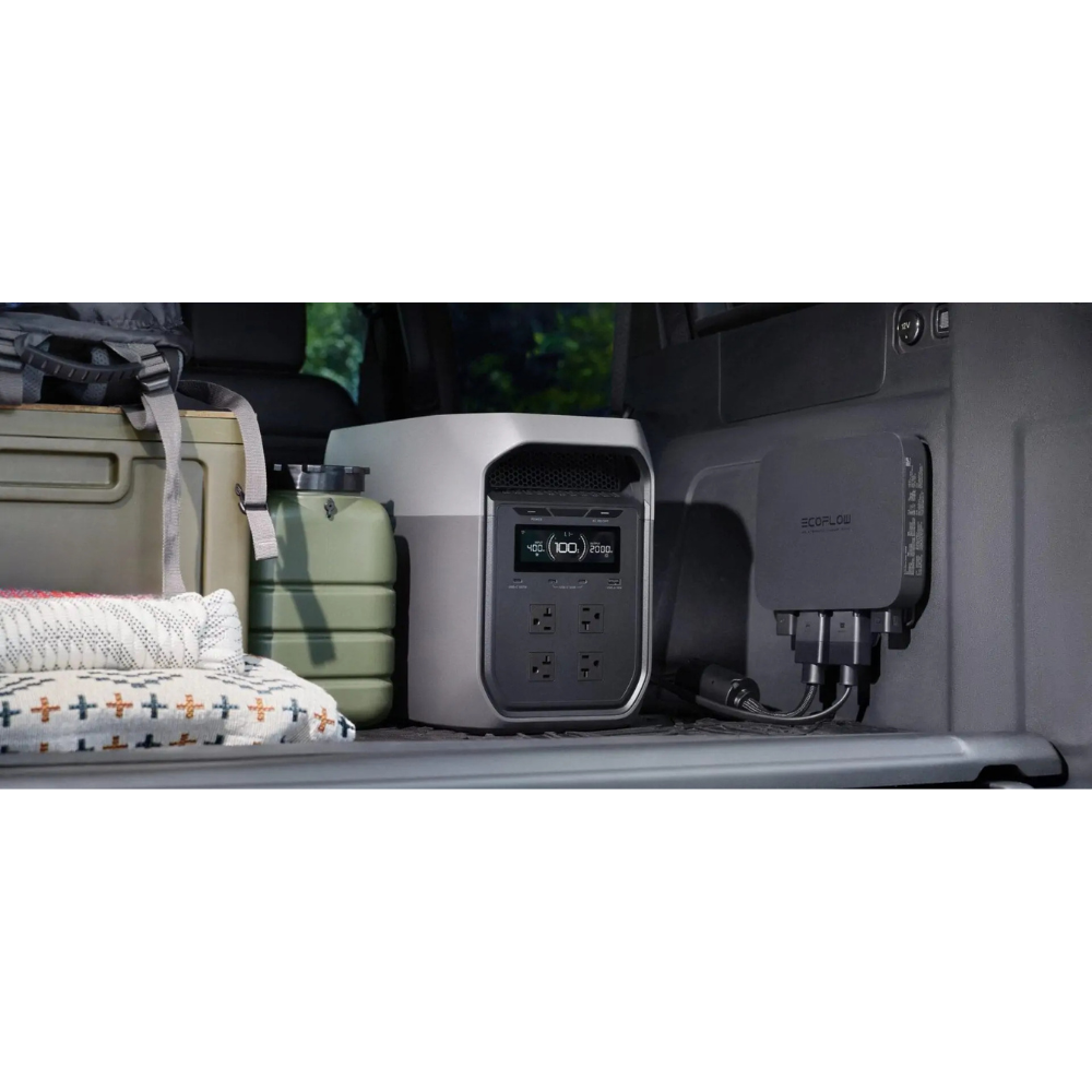 O EcoFlow DELTA 3 Max oferece uma potência impressionante e uma estabilidade ao nível da rede elétrica, com uma capacidade de 2048 Wh e uma saída CA de 2400 W (até 3400 W com o X-Boost™ 3.0). É a escolha ideal para backup doméstico, aventuras ao ar livre ou utilização profissional, garantindo um desempenho fiável em qualquer situação.