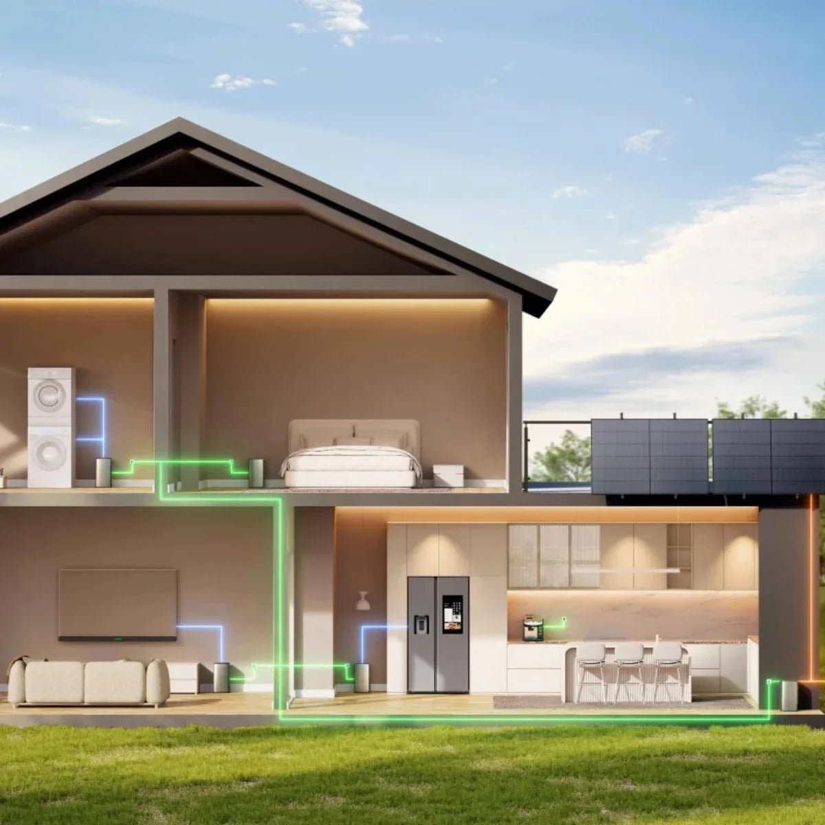 A EcoFlow STREAM Max é uma estação de energia híbrida avançada, concebida para maximizar o aproveitamento da energia solar e reduzir drasticamente os custos de eletricidade. Com um design tudo-em-um que combina armazenamento de energia e microinversor integrado, oferece uma solução prática, eficiente e totalmente plug & play para uso residencial.