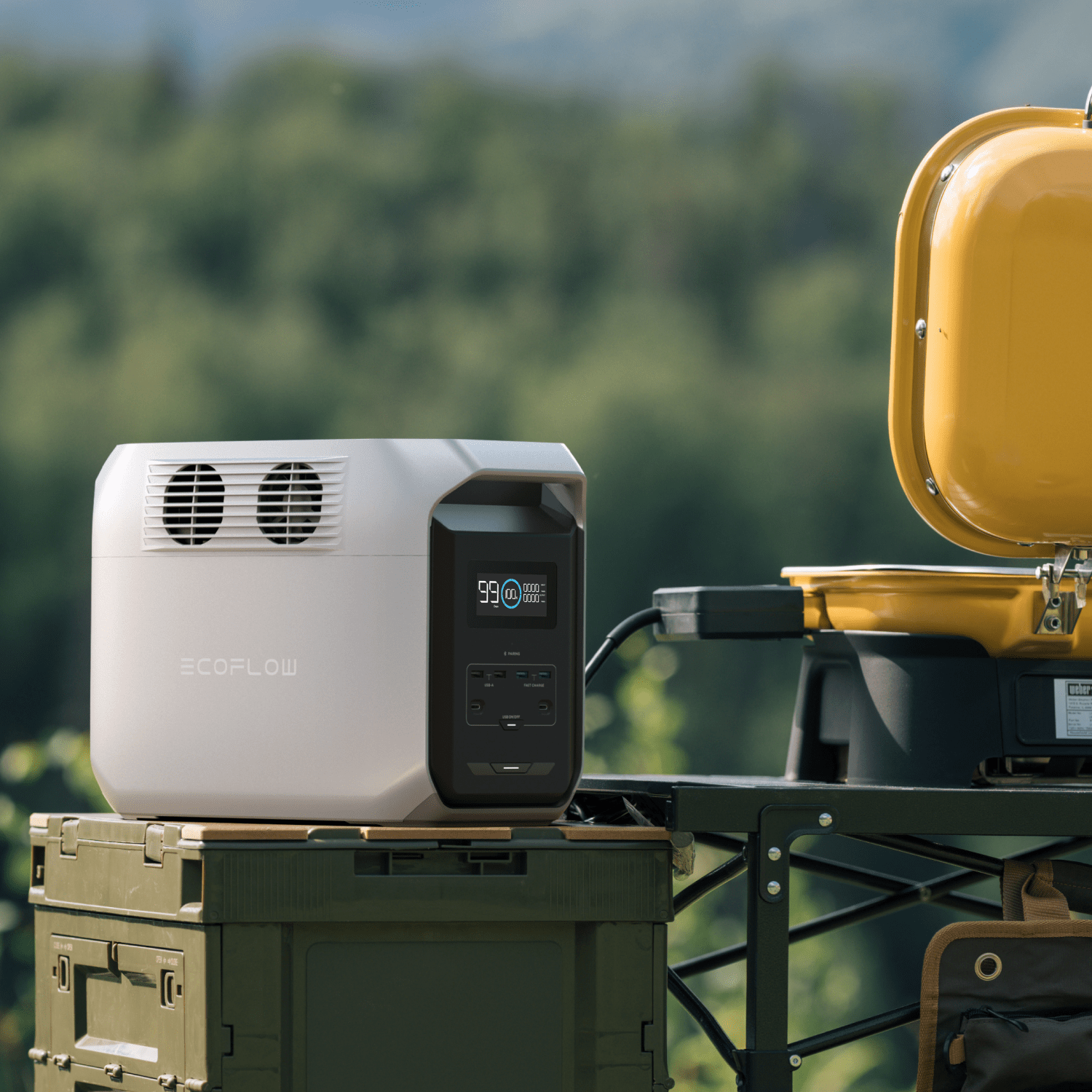 A Ecoflow DELTA 3 1500 é uma estação de energia portátil de alta capacidade, projetada para fornecer backup energético confiável para uso doméstico, emergencial ou ao ar livre.