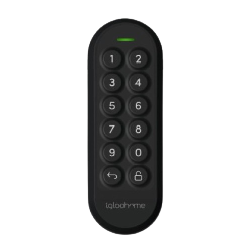 Teclado numérico keypad igloohome: tem uma interface única e um design moderno.