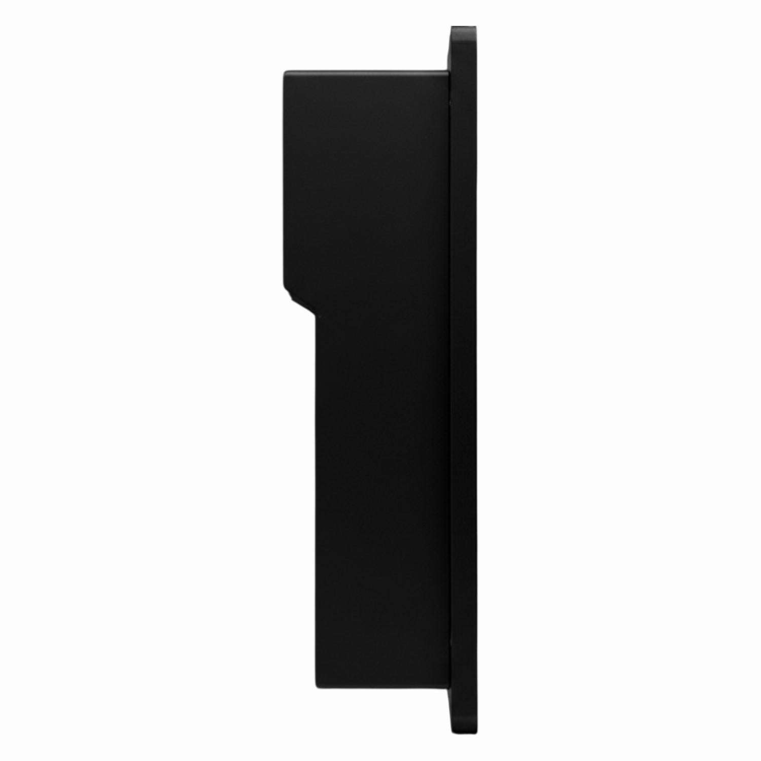 Tedee Flush Wall Mount noir - vue latérale avec fond blanc