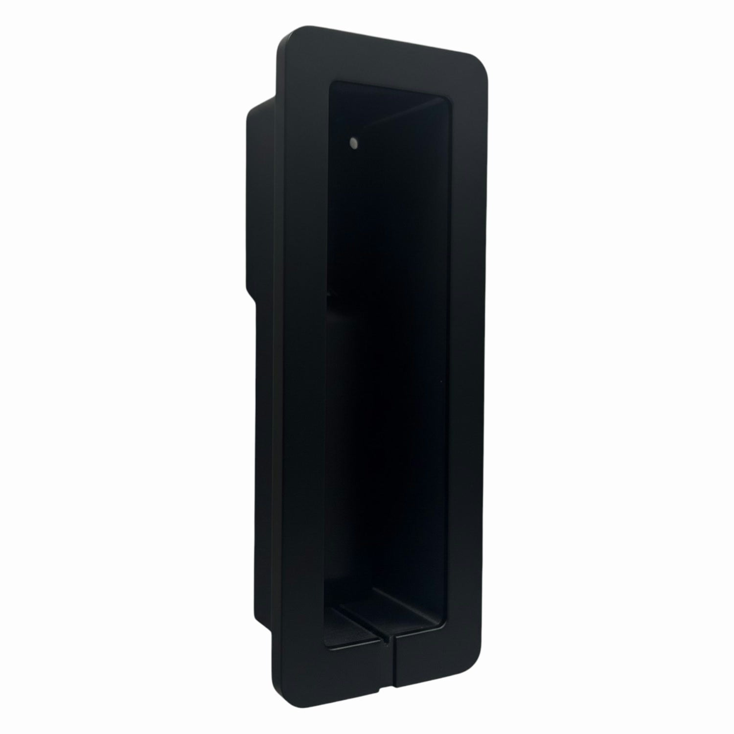 Tedee Flush Wall Mount noir pour Keypad PRO - support encastré avec fond blanc