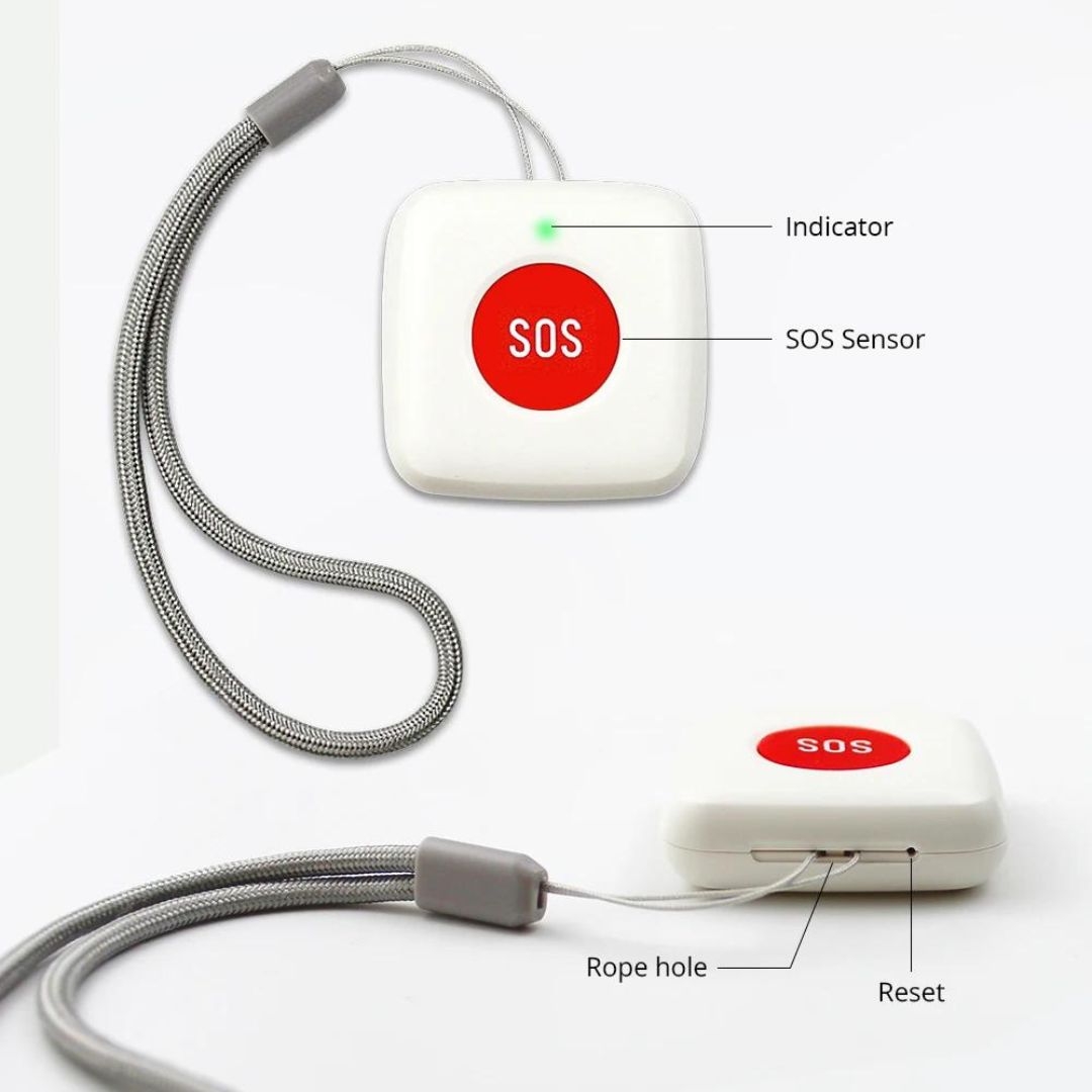 Tuya Smart ZigBee SOS-Sensor: Notfälle mit einem Fingertipp entfernt. Benachrichtigungen über Smart Life/Tuya für sofortige Sicherheit. Ideal für alle Altersgruppen.