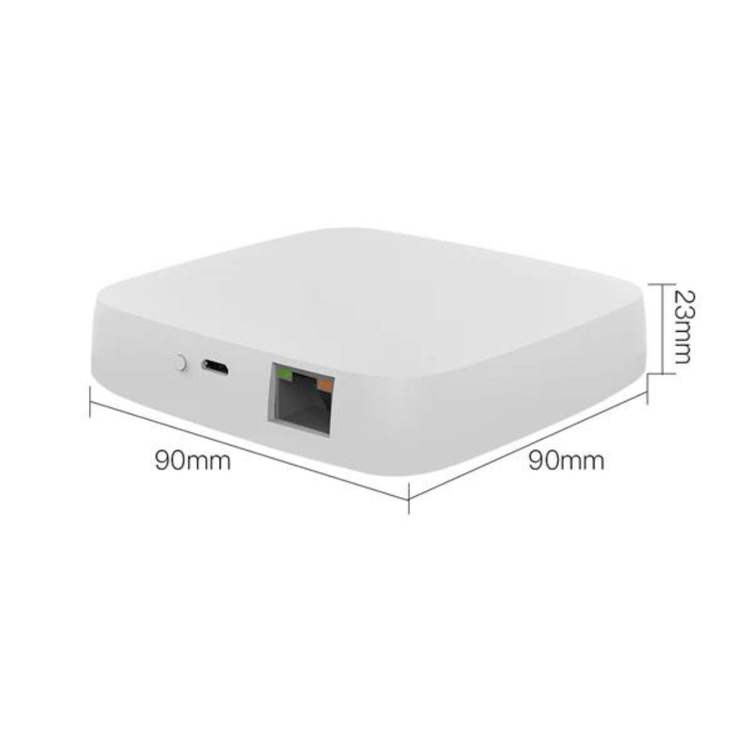 Conecte e controle até 50 dispositivos Zigbee/Tuya com o MOES HUB USB Zigbee Wi-Fi. Simplifique sua casa inteligente para uma experiência conectada e eficaz.