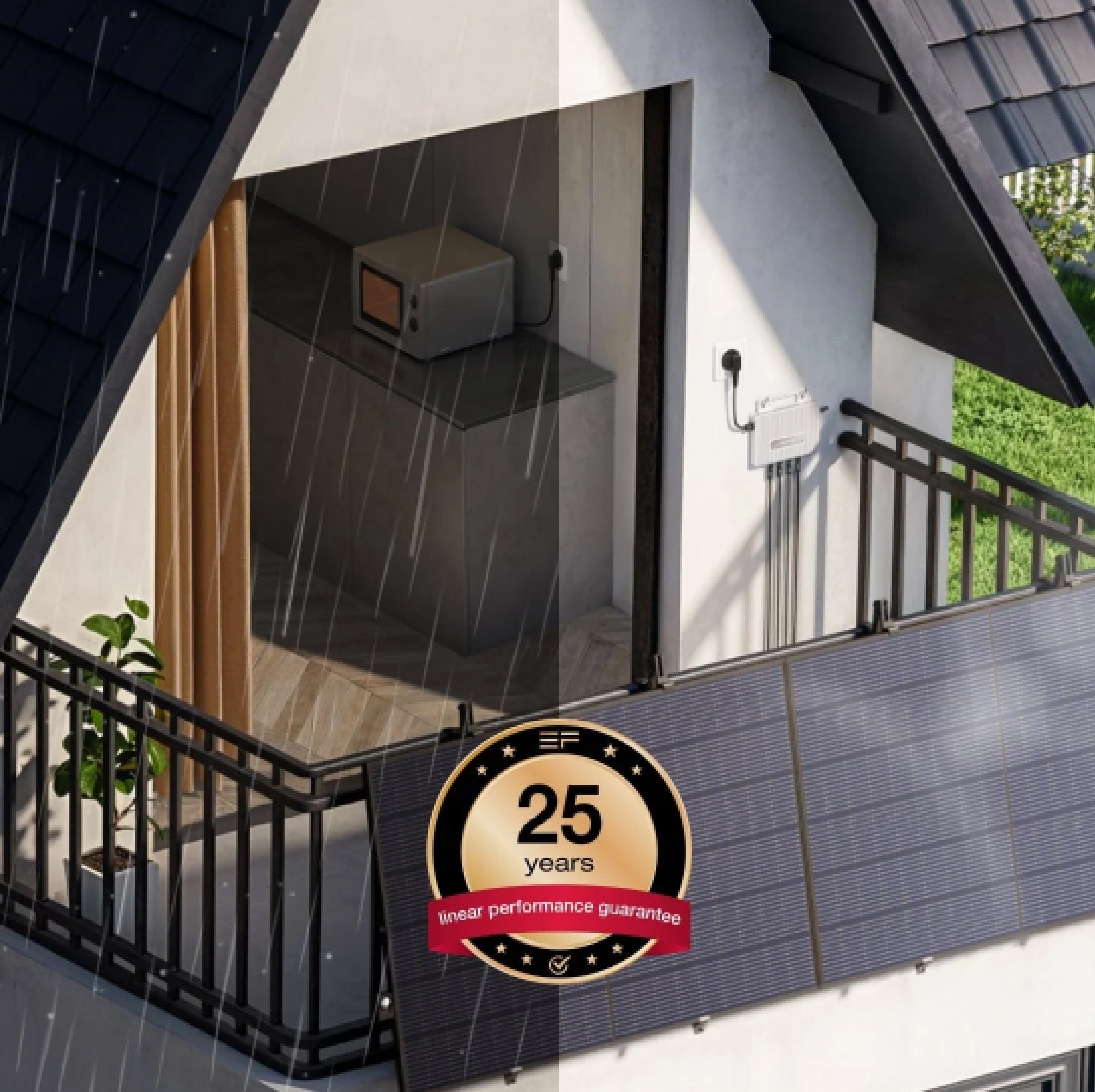 O Painel Solar Rígido EcoFlow 520W (2 un.) oferece alta eficiência bifacial, proteção IP68 e fácil instalação, ideal para varandas, telhados e uso externo em diversas condições.