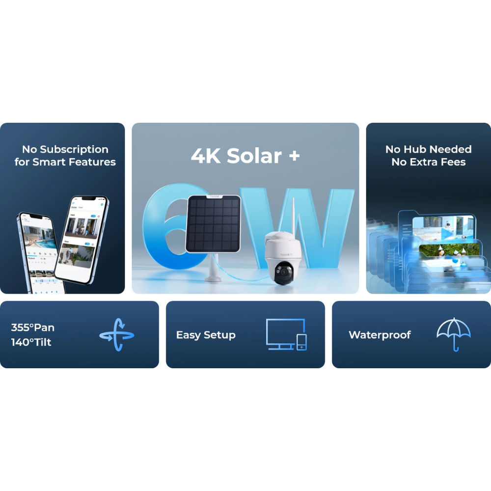 A Reolink Argus PT Ultra foi concebida para oferecer vigilância inteligente, prática e fiável em qualquer situação.