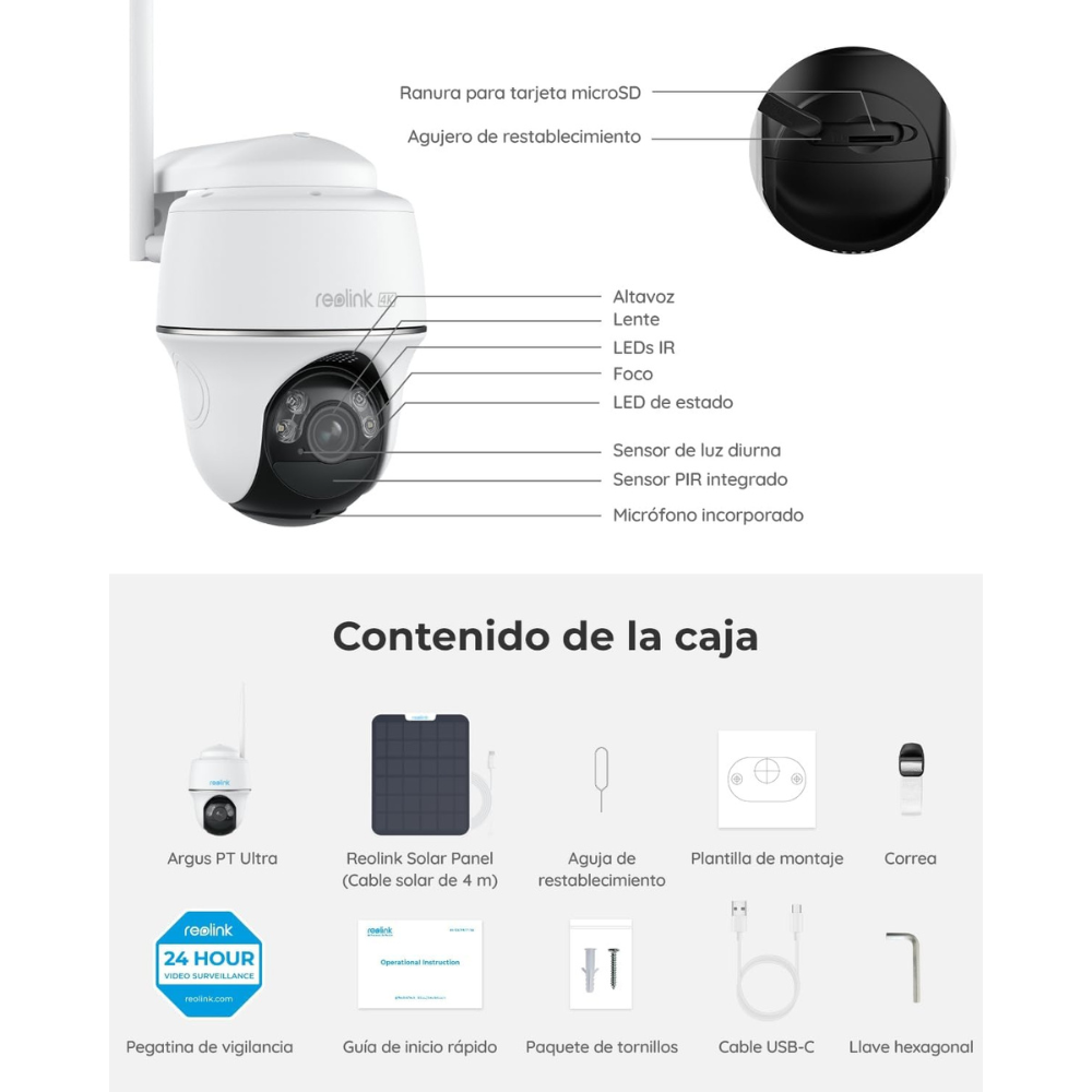 A Reolink Argus PT Ultra foi concebida para oferecer vigilância inteligente, prática e fiável em qualquer situação.