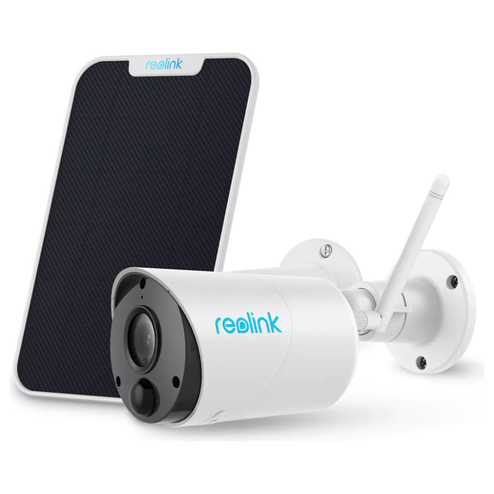 A Reolink Argus Series B320 é uma câmara de segurança para exterior 100% sem fios, alimentada por uma bateria recarregável ou por painel solar. Com resolução Super HD de 3MP, deteção inteligente de pessoas e veículos, áudio bidirecional e visão noturna nítida, oferece uma solução de vigilância eficiente e prática, sem necessidade de subscrições.