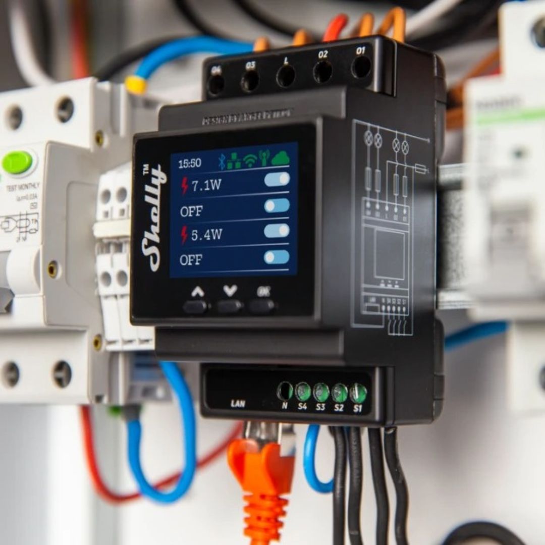 Shelly PRO 4PM - Módulo WiFi/BT/LAN - Smartify - Casa Inteligente - Smart Home - Domotica - Casas Inteligentes