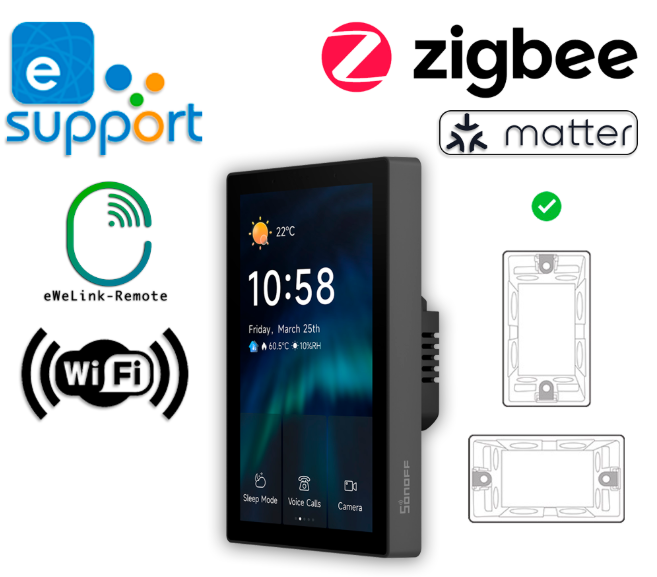 O SONOFF NSPanel Pro 120 é um ecrã de controlo inteligente e versátil, desenvolvido para facilitar a gestão centralizada e intuitiva de dispositivos domésticos.