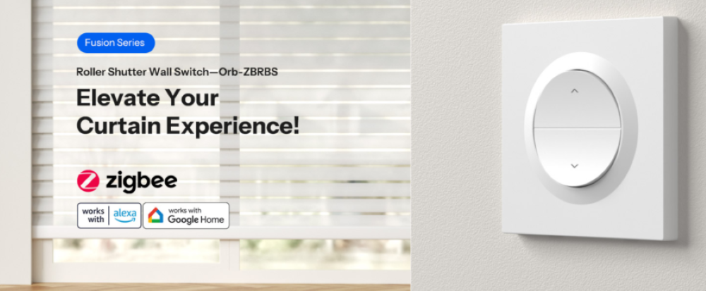 O SONOFF Orb-ZBRBS é um interruptor de parede inteligente da série Fusion, concebido para automatizar estores motorizados AC. Com controle preciso por percentagem, agendamento e automações locais de baixa latência, permite operar os estores pelo smartphone, assistentes de voz ou botões físicos. Compatível com hubs Zigbee e integrado com plataformas como Home Assistant (ZHA/Zigbee2MQTT) e eWeLink, funciona também como repetidor Zigbee, ampliando a cobertura da sua rede doméstica. Compacto e elegante, encaixa
