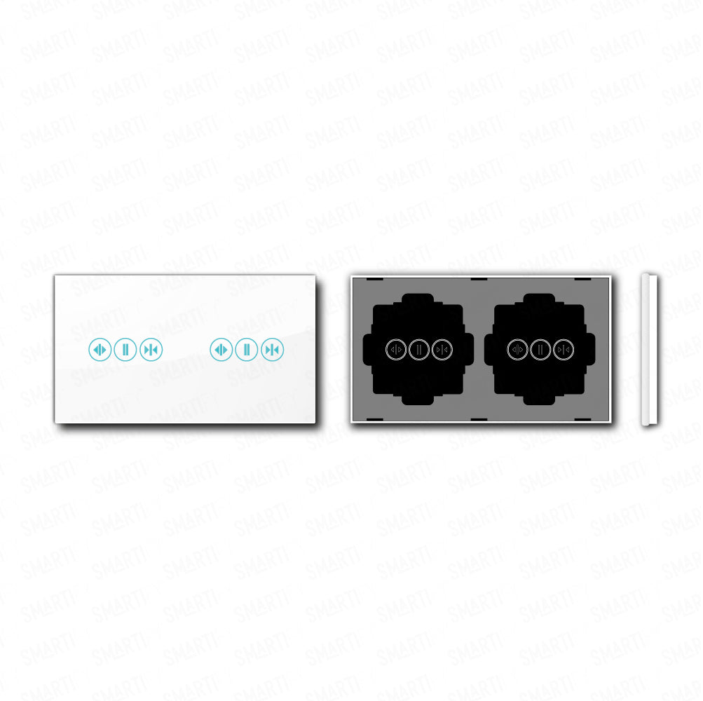 Smartify vPRO Specchio Doppio (Tende + Tende) Bianco - SYPE2CTCTBR