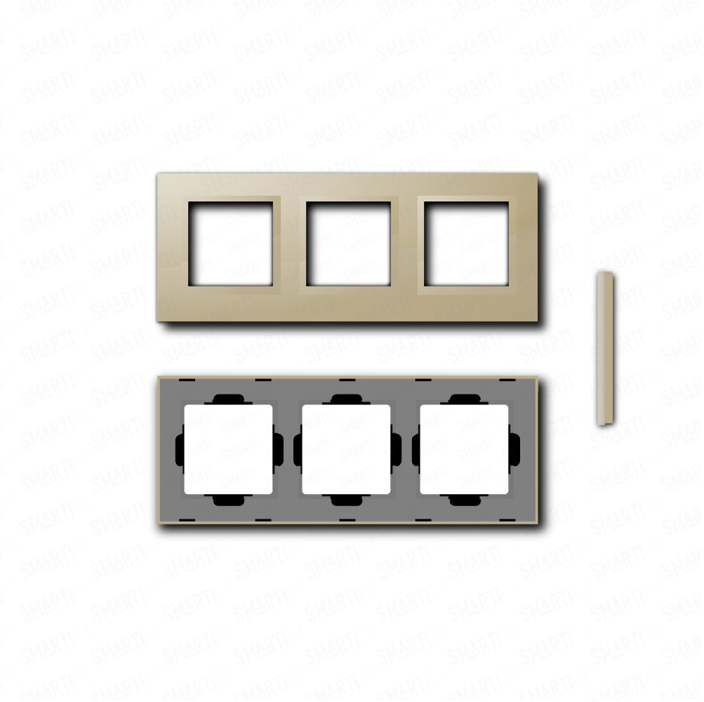 Smartify vPRO Espelho Triplo (Moldura + Moldura + Moldura) Dourado - SYPE3000000DR