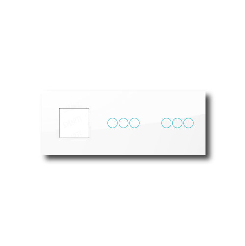 Smartify vPRO Espelho Triplo (Moldura + 3 botões + 3 botões) Branco - SYPE3000303BR