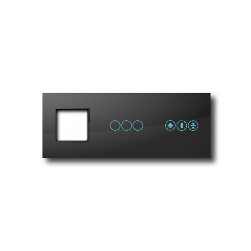 Smartify vPRO Espelho Triplo (Moldura + 3 botões + Estores) Preto - SYPE30003ESPR