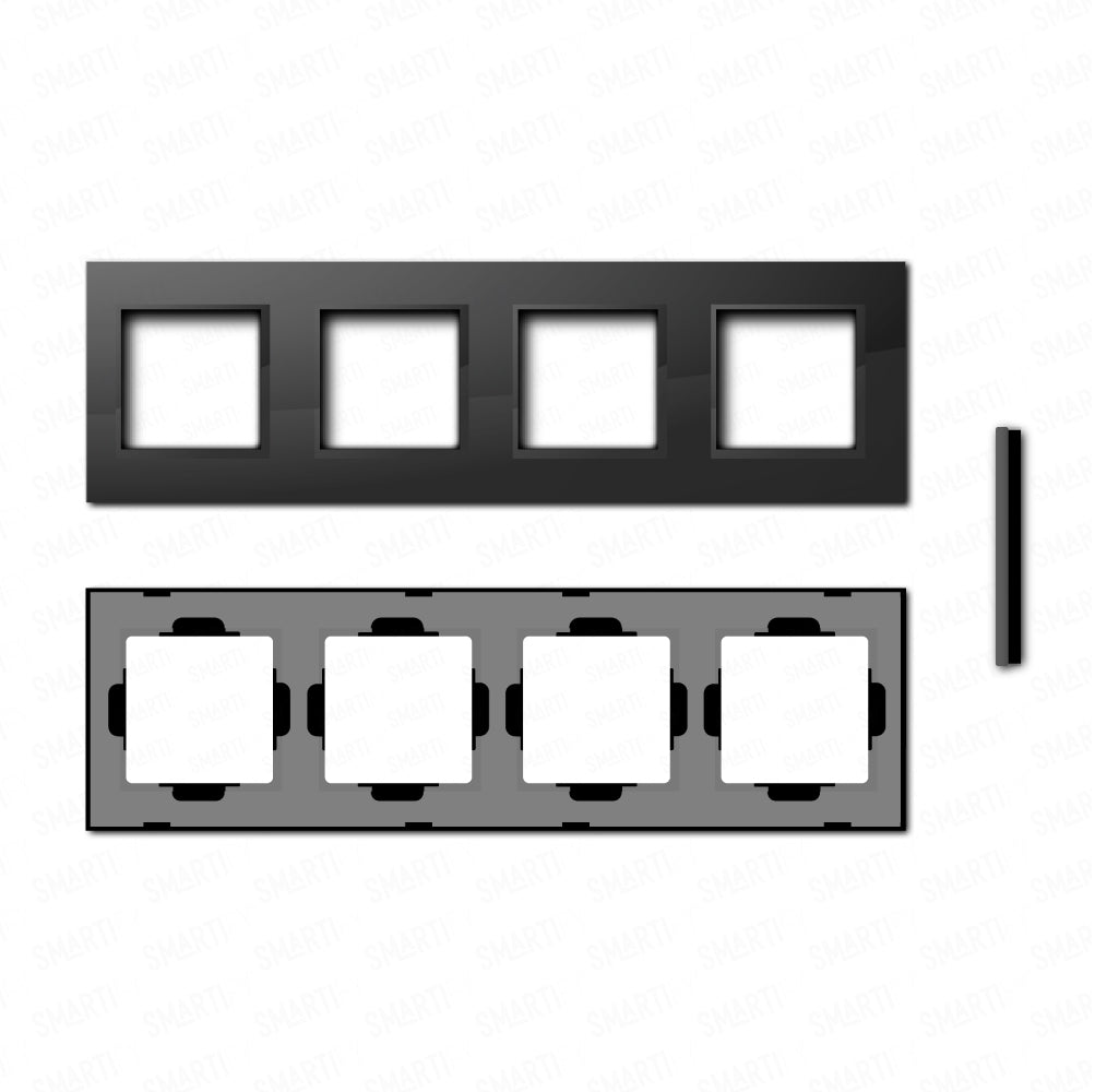 Smartify vPRO Espelho Quadruplo (Moldura + Moldura + Moldura + Moldura) Preto - SYPE400000000PR