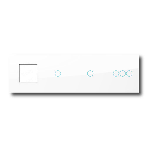 Smartify vPRO Espelho Quadruplo (Moldura + 1 botão + 1 botão + 3 botões) Branco - SYPE400010103BR