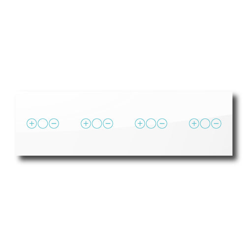 Smartify vPRO Espelho Quadruplo (Dimmer + Dimmer + Dimmer + Dimmer) Branco - SYPE41D1D1D1DBR