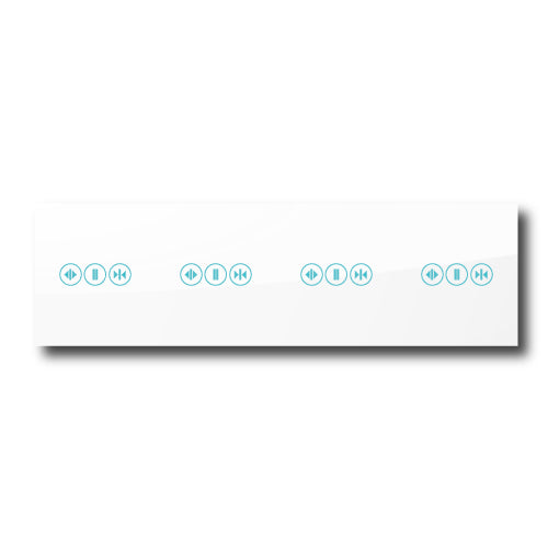 Smartify vPRO Espelho Quadruplo (cortinas + cortinas + cortinas + cortinas) Branco - SYPE4CTCTCTCTBR – espelho compacto com acabamento em vidro temperado.