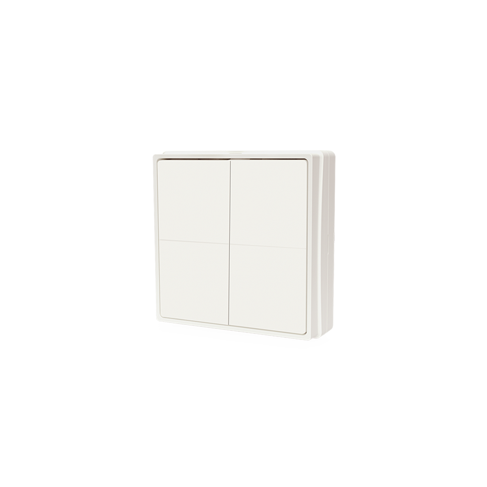 Shelly BLU Wall Switch 4 Stand Alone - Interrupteur intelligent Bluetooth à 4 boutons