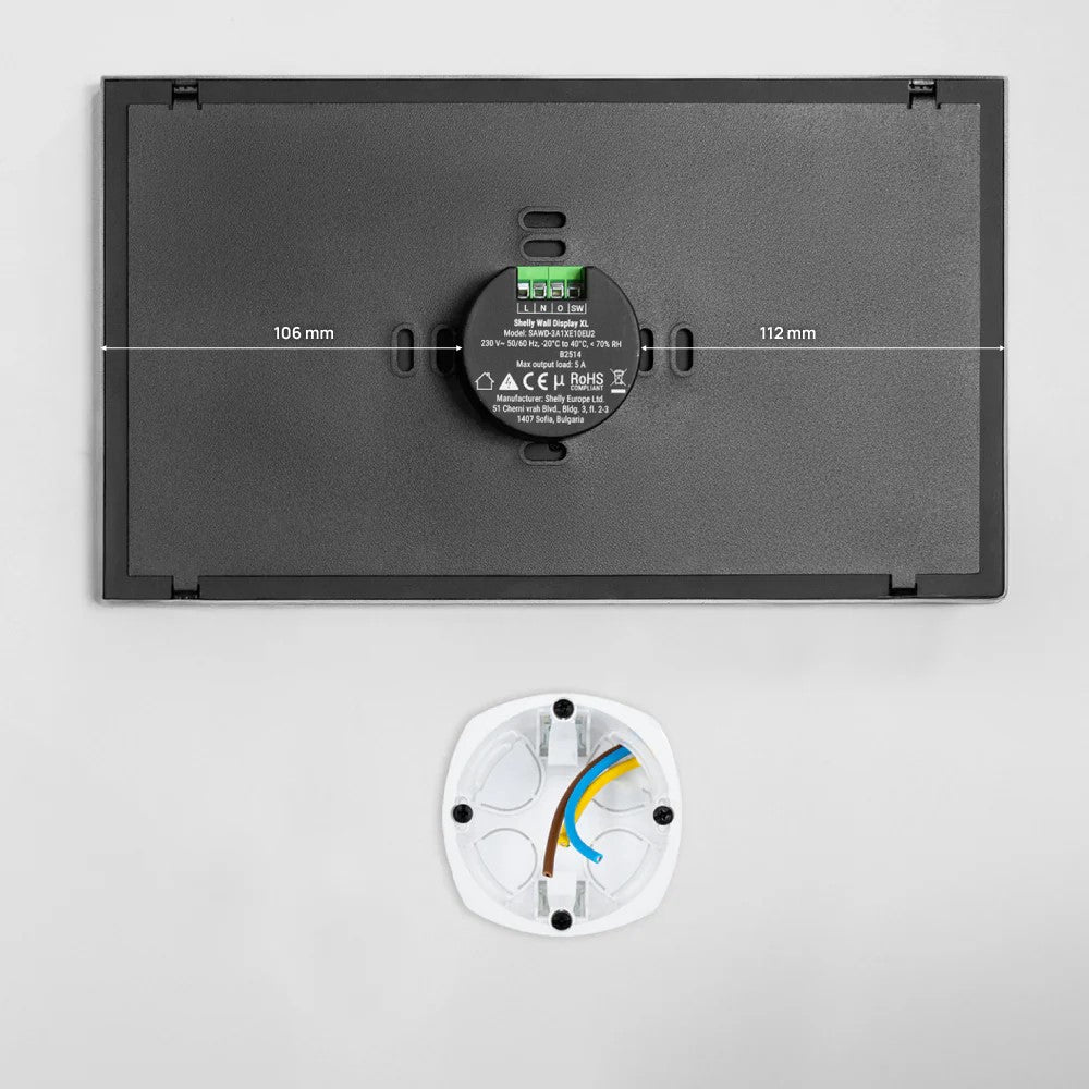 O Shelly Wall Display XL é um painel de controlo inteligente com ecrã tátil de 10,1 polegadas, projetado para reunir a gestão de todos os dispositivos Shelly e automatizações da sua casa ou empresa num único ponto. Com quatro botões totalmente personalizáveis e um relé integrado, permite controlar luzes, climatização, estores e outros aparelhos elétricos de forma rápida e prática.