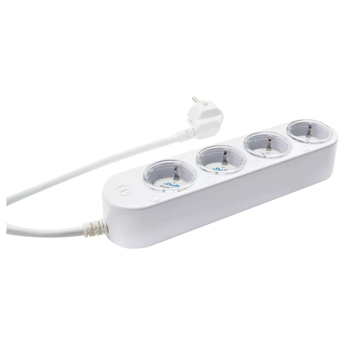 A Shelly Power Strip 4 Gen4 é uma régua inteligente de nova geração, criada para oferecer controlo total e monitorização independente de até quatro equipamentos elétricos. Compacta, moderna e altamente versátil, combina conectividade Wi-Fi, Bluetooth, Zigbee e Matter, permitindo integração perfeita com Apple HomeKit, Google Home, Alexa, SmartThings e plataformas de domótica como Home Assistant.