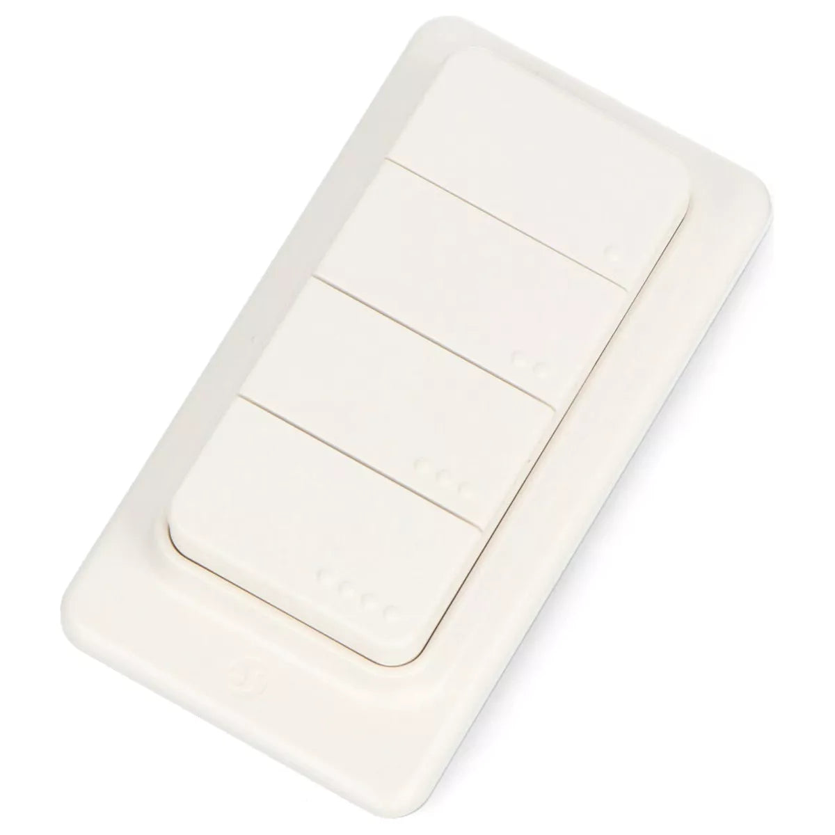 El Shelly BLU RC Button 4 ZB es un mando a distancia inteligente y inalámbrico, equipado con cuatro botones programables, diseñado para activar escenas, automatizaciones y dispositivos de forma rápida e intuitiva.