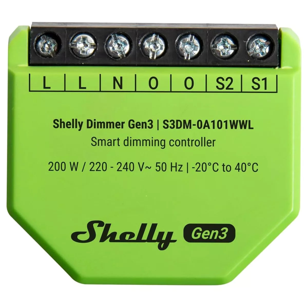 O Shelly Dimmer Gen3 é um módulo inteligente desenvolvido para ajustar com precisão a intensidade da iluminação, mesmo em instalações que não possuem fio neutro.