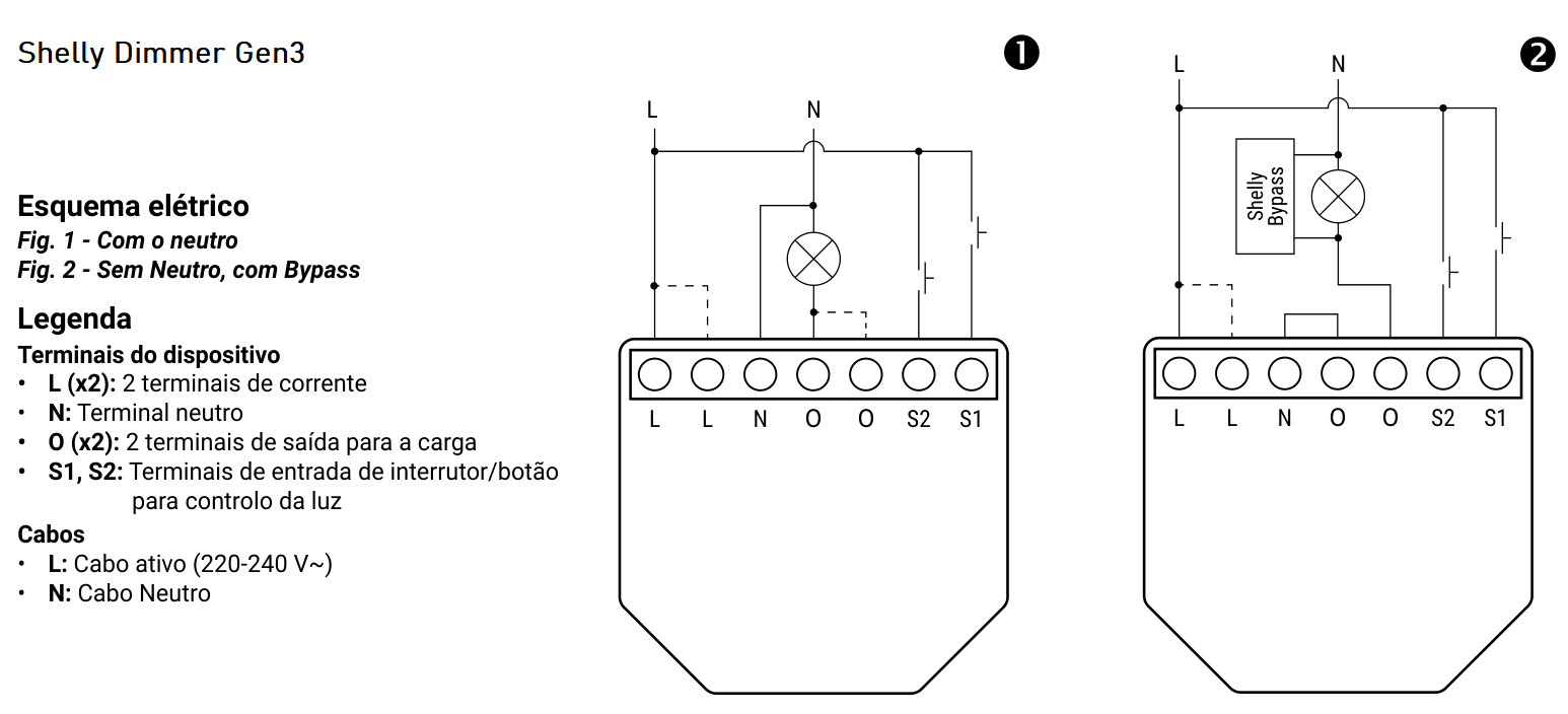 O Shelly Dimmer Gen3 é um módulo inteligente desenvolvido para ajustar com precisão a intensidade da iluminação, mesmo em instalações que não possuem fio neutro.