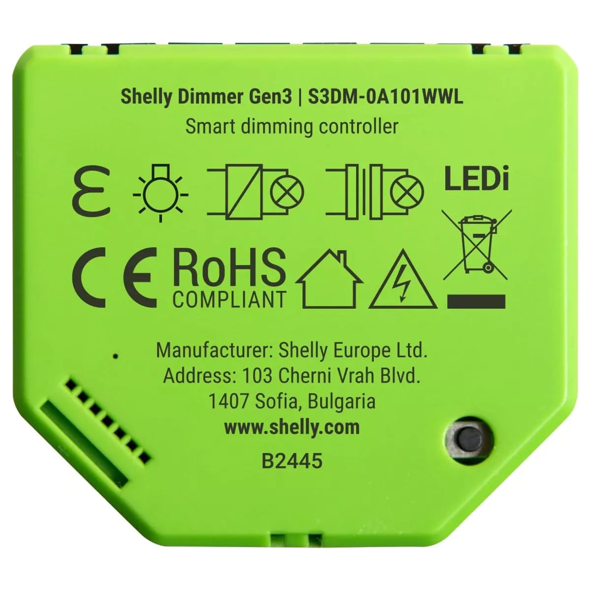 O Shelly Dimmer Gen3 é um módulo inteligente desenvolvido para ajustar com precisão a intensidade da iluminação, mesmo em instalações que não possuem fio neutro.